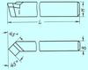 Резец Проходной отогнутый 25х20х140 Т15К6