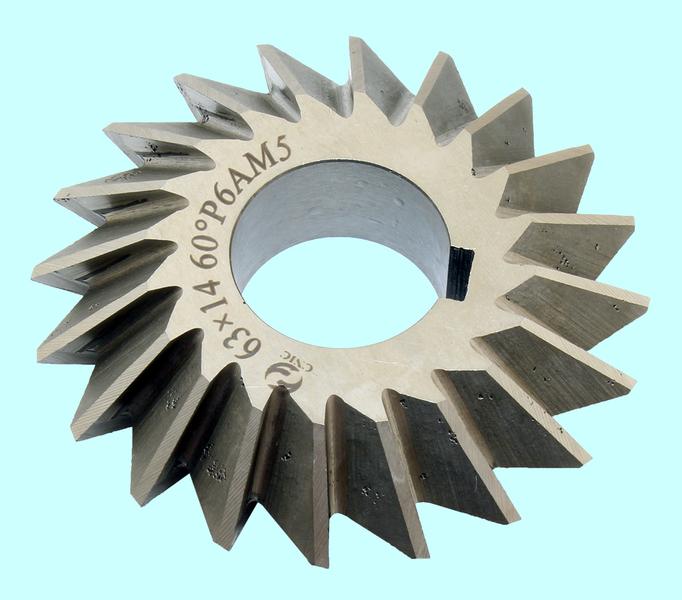 Фреза Двухугловая симметричная  63х14х22мм, 60° Р6АМ5 Z=20 "CNIC"