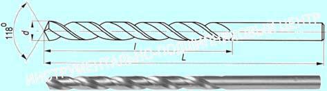 Сверло d  5,8х 91х139  ц/х  Р6М5  удлиненное с вышлифованным профилем