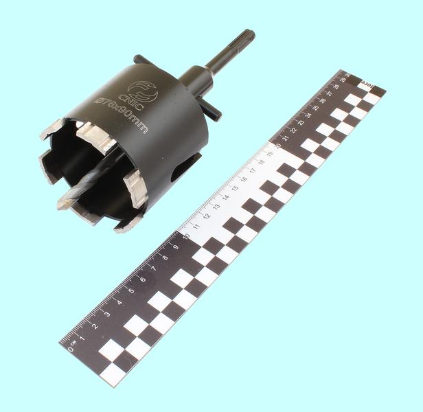 Коронка алмазная по камню  76х 90мм М16, для сухой резки, хвостовик SDS-PLUS (DB0301) "CNIC"