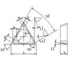 Пластина TPКN  -  2204PDL МР4 трехгранная (01371) гладкая без отверстия