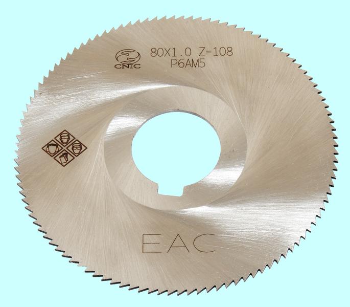 Фреза отрезная   80 х 1,0 х 22  тип1  Z=108 Р6АМ5 "CNIC"
