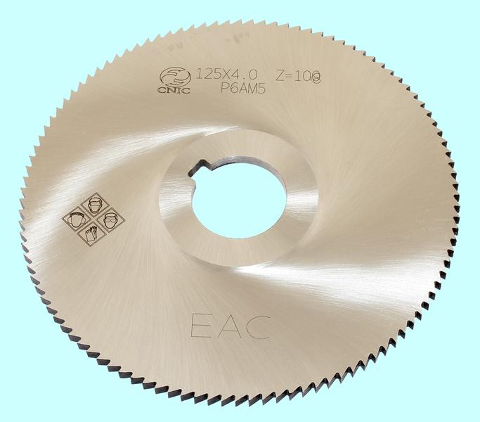 Фреза отрезная  125 х 4,0 х 27 тип1  Z=108 Р6АМ5 "CNIC"