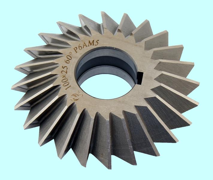 Фреза Двухугловая симметричная 100х25х32мм, 60° Р6АМ5 Z=24 "CNIC"