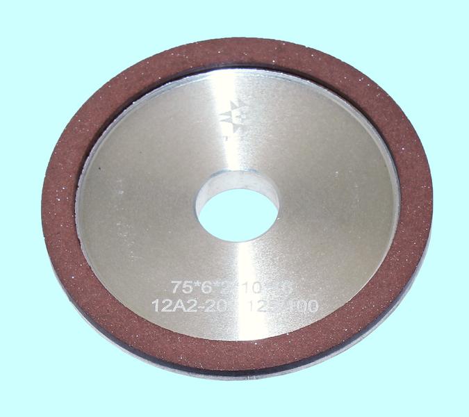 Круг алмазный 12А2-20град.(тарельчатый)  75х6х2х16  SSD-2(АС4) 125/100 100% В2-01 11,4кар. "TLX"