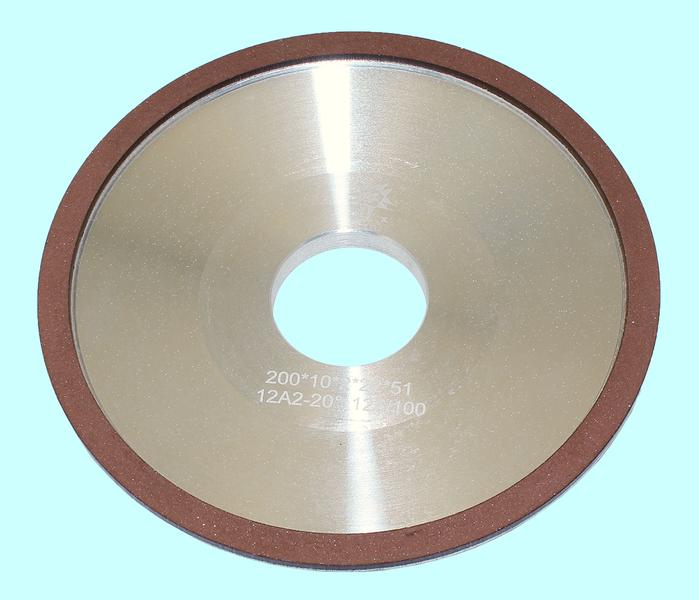 Круг алмазный 12А2-20град.(тарельчатый) 200х10х2х51  SSD-2(АС4) 125/100 100% В2-01 52,5кар. "TLX"