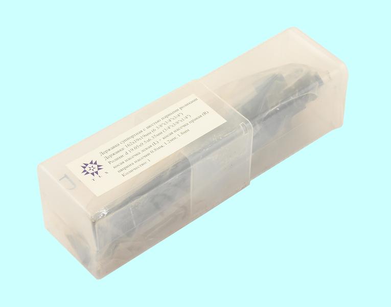 Державка суппортная 6-ти роликовая 19х19х162мм для накатки рифлений, с роликами d 19.5х9.5х6.3мм (1250-1736) "TLX"