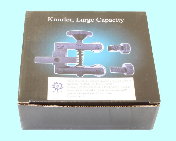 Державка суппортная 2-х роликовая 10х14х51мм регулируемая, для косых рифлений, с роликами d19.5х9.5х6.3мм "TLX"