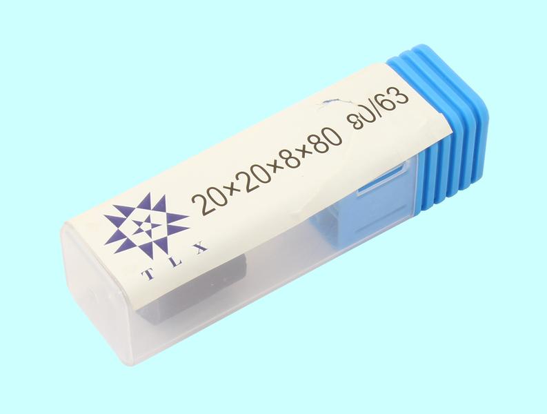 Головка алмазная цилиндрическая d20,0х 8х20х80мм AW(ГЦ) SSD-2(АС4) 80/63 100% В2-01 с хвостовиком "TLX"