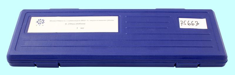 Штангенциркуль 0 - 250 ШЦТ-I (0,05) с тв.спл. губками, с глубиномером "TLX"