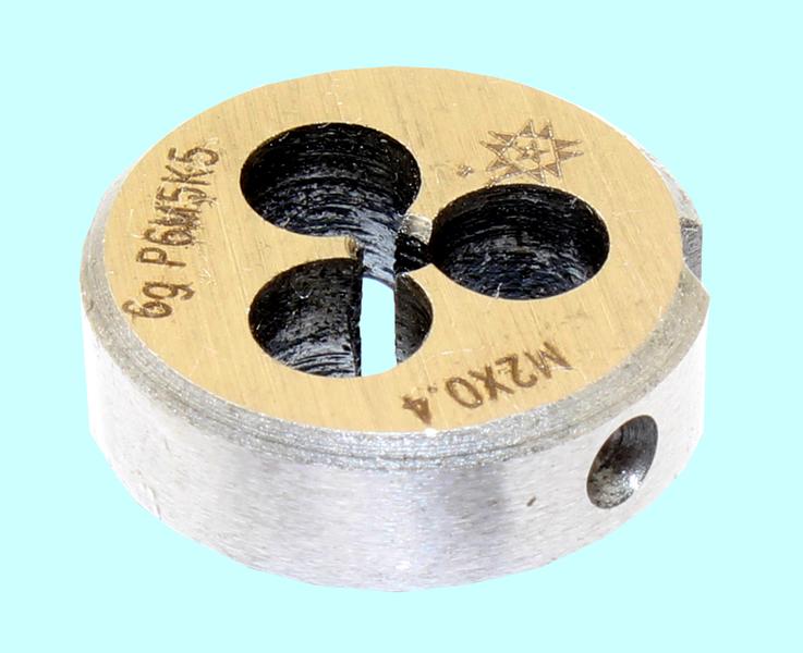 Плашка М  2,0 (0,4) dнар.16мм Р6М5К5  6g "TLX"