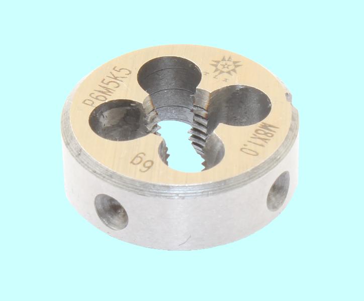 Плашка М  8,0 х 1,0 dнар.25мм Р6М5К5  6g "TLX"