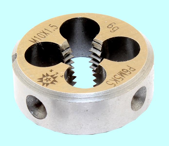 Плашка М 10,0 (1,5) dнар.30мм Р6М5К5 6g "TLX"