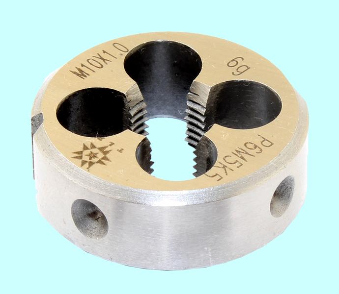 Плашка М 10,0 х 1,0 dнар.30мм Р6М5К5  6g "TLX"