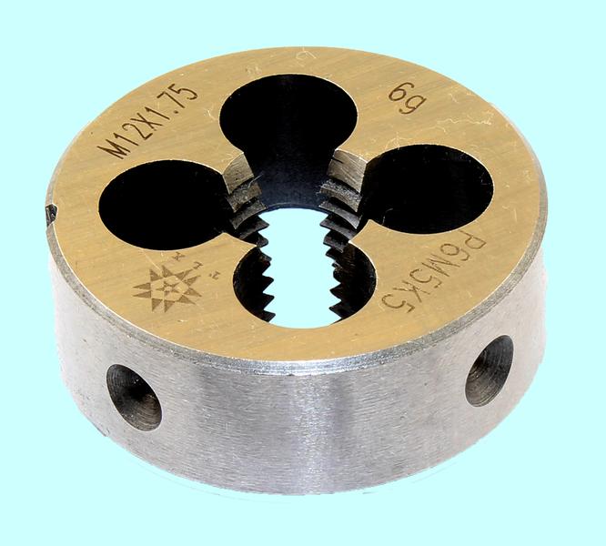 Плашка М 12,0 (1,75) dнар.38мм Р6М5К5 6g "TLX"