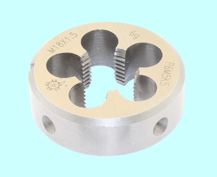 Плашка М 18,0 х 1,5 dнар.45мм Р6М5К5  6g "TLX"