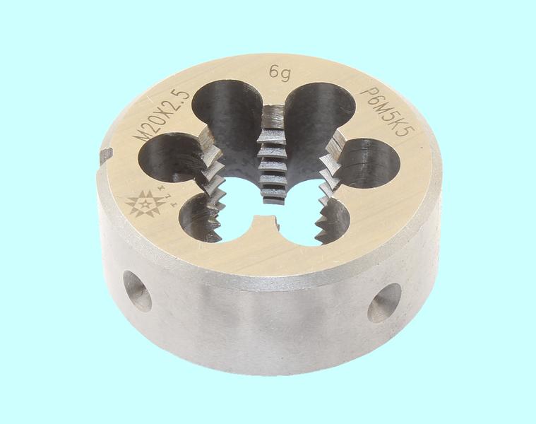 Плашка М 20,0 (2,5) dнар.45мм Р6М5К5  6g "TLX"