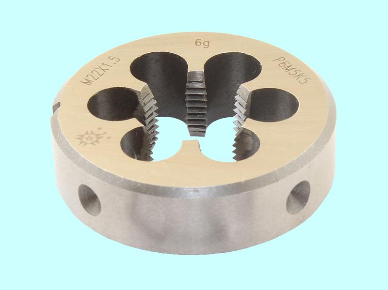 Плашка М 22,0 х 1,5 dнар.55мм Р6М5К5  6g "TLX"