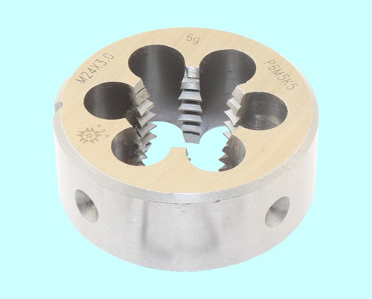 Плашка М 24,0 (3,0) dнар.55мм Р6М5К5  6g "TLX"