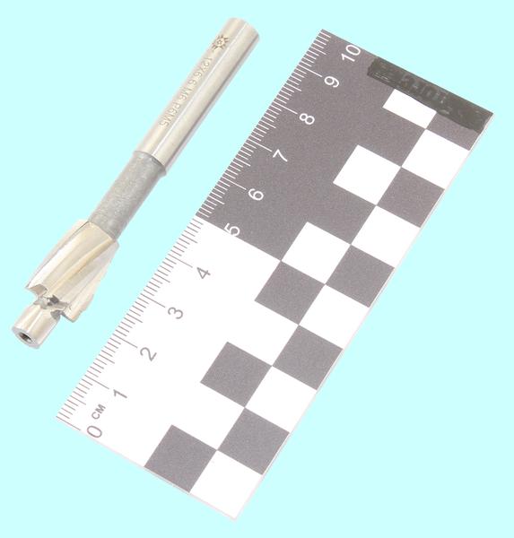 Цековка D 12,0 х d 6,6 х 80 ц/х Р6М5 Z-4 с постоянной направляющей цапфой, dхв 8мм "TLX"