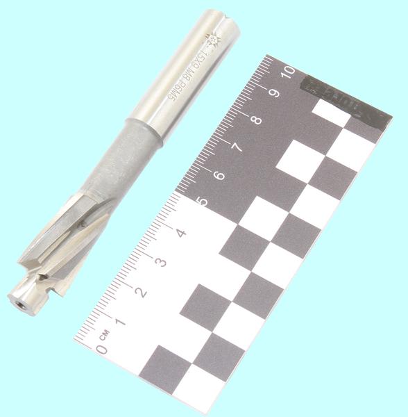 Цековка D 15,0 х d 9,0 х100 ц/х Р6М5 Z-4 с постоянной направляющей цапфой, dхв 12.5мм "TLX"