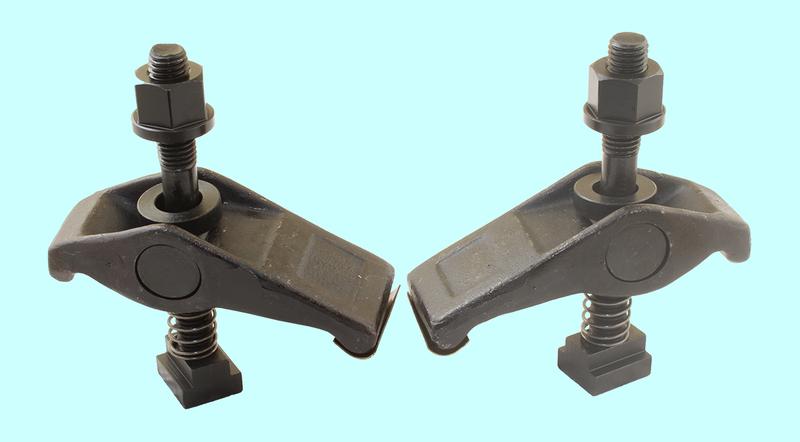 Прижим станочный шарнирный универсальный 152х55мм, из 2-х шт, паз 19,7(20)мм М18 (YT-1003) "TLX"