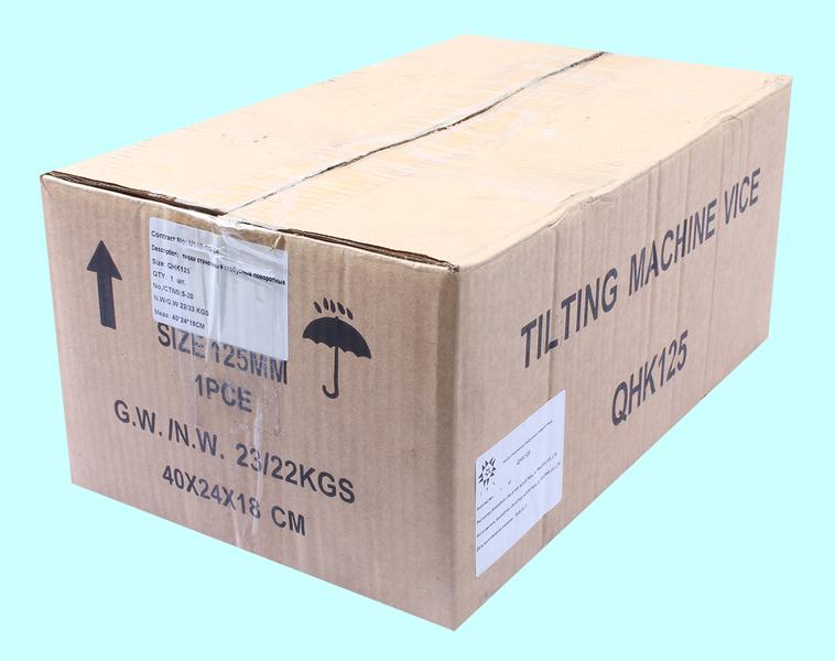 Тиски Станочные глобусные 125мм поворотные, ход губок  95мм, с закрытым винтом QHK125 "TLX"