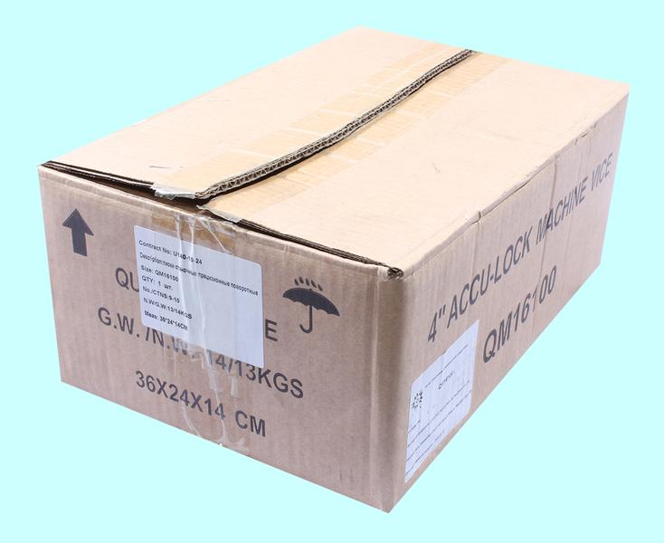 Тиски Станочные 100мм прецизионные поворотные ход 120мм / / и перпенд. 0,025/100 QМ16100 "TLX"