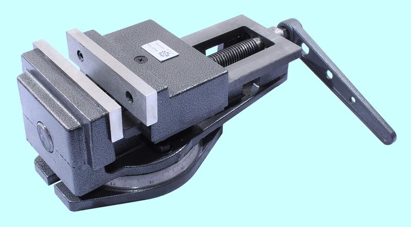 Тиски Станочные 160мм чугунные поворотные с открытым винтом, ход губок 170мм QB160 "TLX"