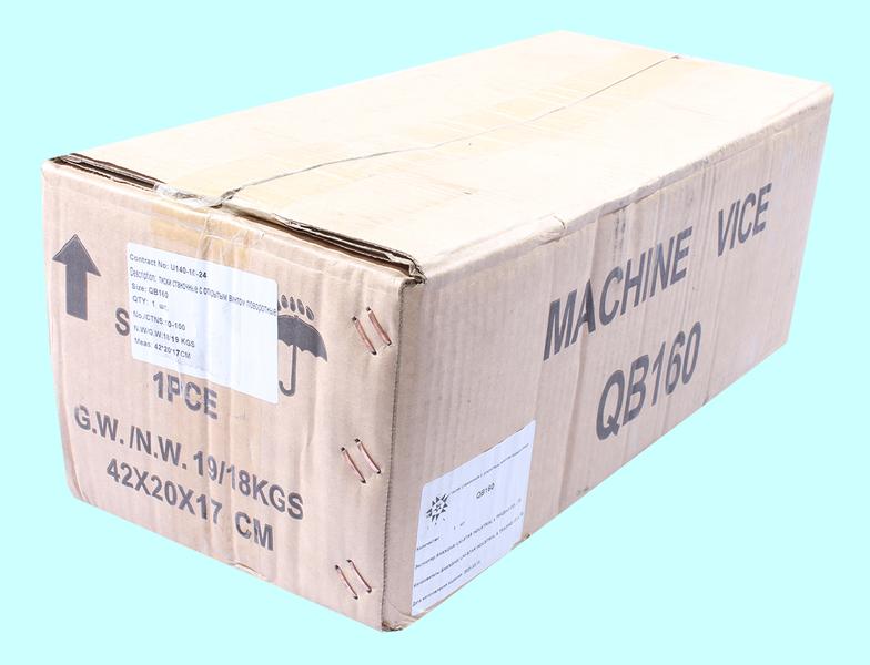 Тиски Станочные 160мм чугунные поворотные с открытым винтом, ход губок 170мм QB160 "TLX"