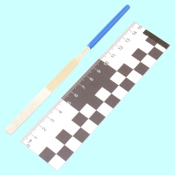 Надфиль Алмазный плоский L160х4 тупоносый с обрезиненной ручкой "TLX"