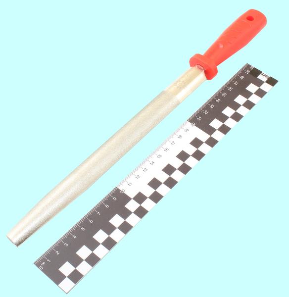 Напильник алмазный полукруглый 250мм(р.ч. 208мм) 125/100 с пластмассовой ручкой "TLX"