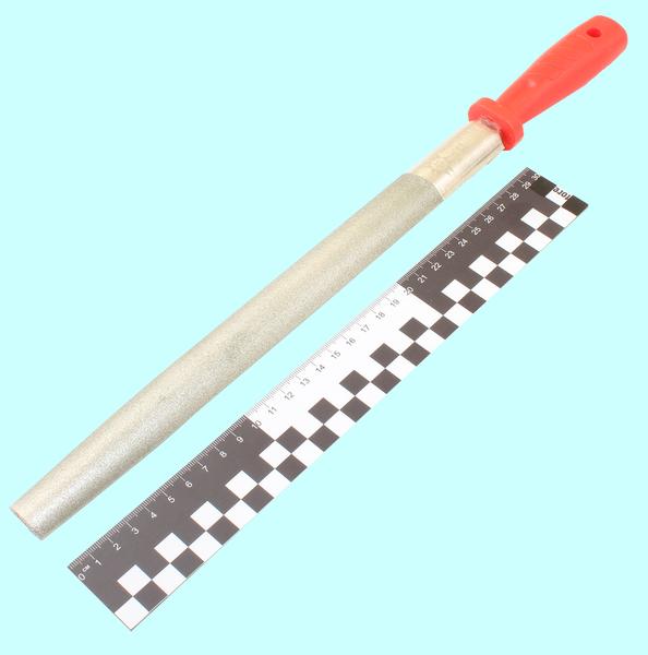 Напильник Напильник алмазный полукруглый 300мм(р.ч. 250мм) 125/100 с пластмассовой ручкой "TLX"