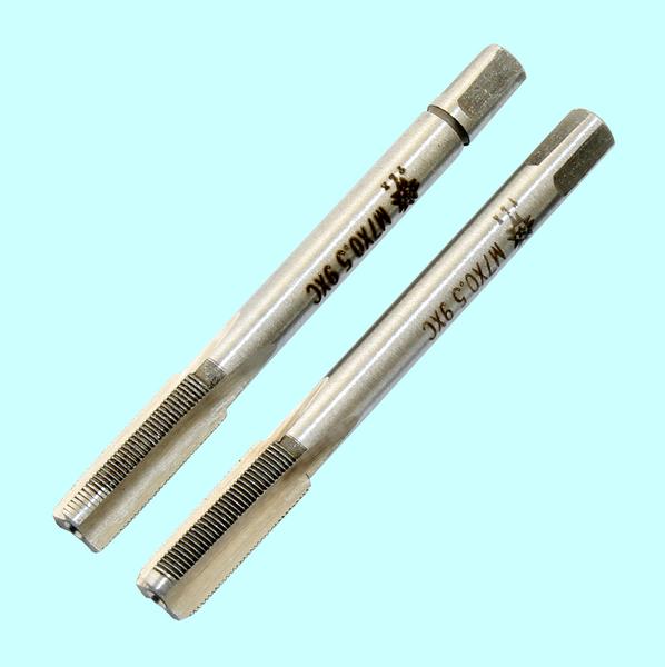 Метчик М 7,0 х 0,5 9ХС ручной, комплект из 2-х шт. "TLX"