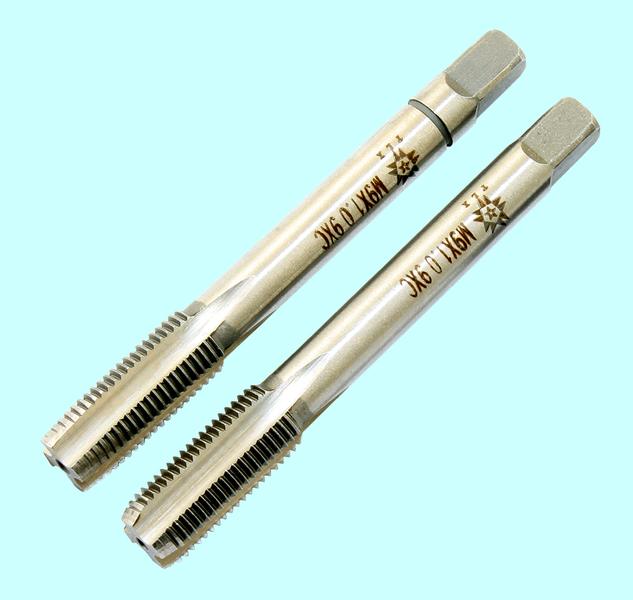 Метчик М 9,0 х 1,0 9ХС ручной, комплект из 2-х шт. "TLX"