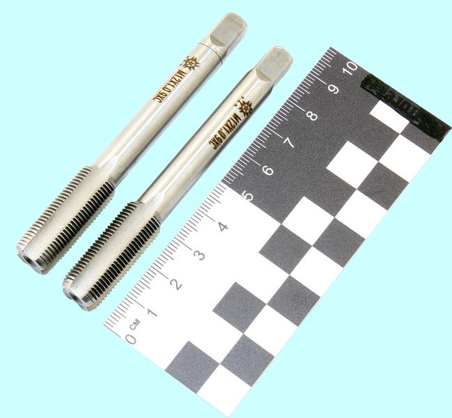 Метчик М12,0 х 1,0 9ХС ручной, комплект из 2-х шт. "TLX"