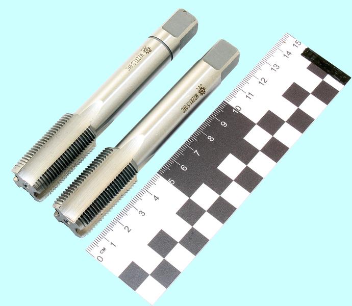 Метчик М22,0 х 1,5 9ХС ручной, комплект из 2-х шт. "TLX"