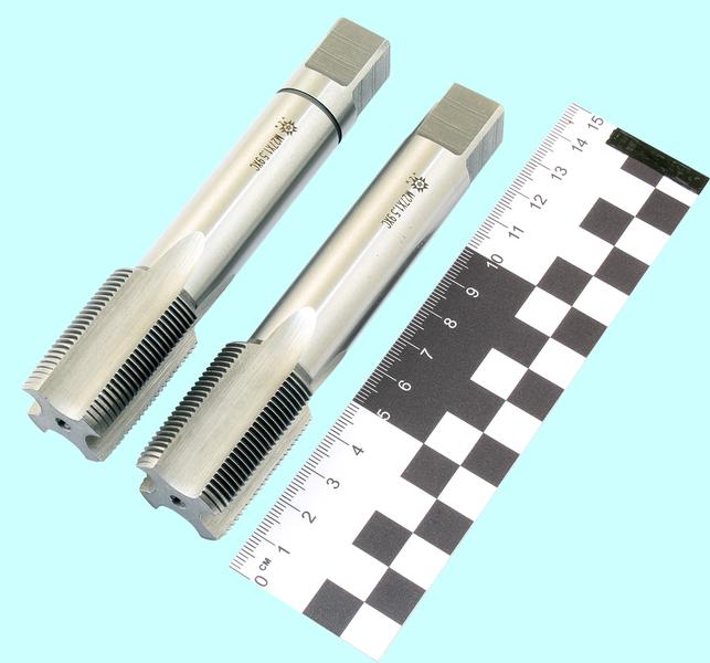 Метчик М27,0 х 1,5 9ХС ручной, комплект из 2-х шт. "TLX"