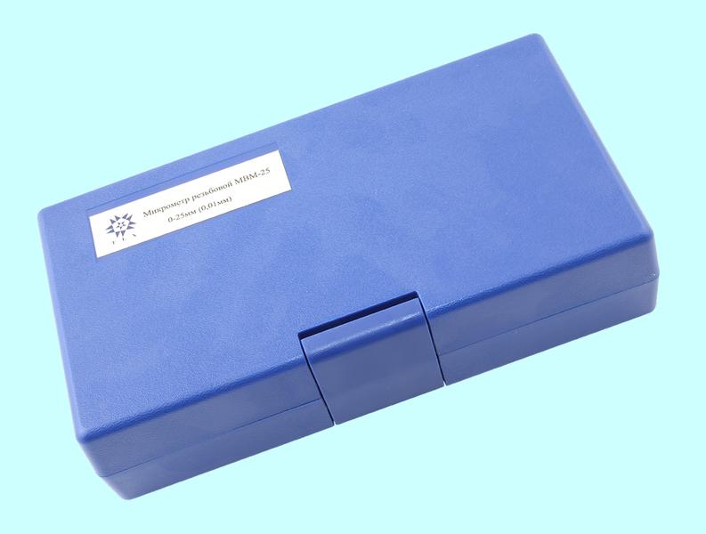 Микрометр Резьбовой со вставками  МВМ- 25, 0-25 мм (5 пар вставок) "TLX"