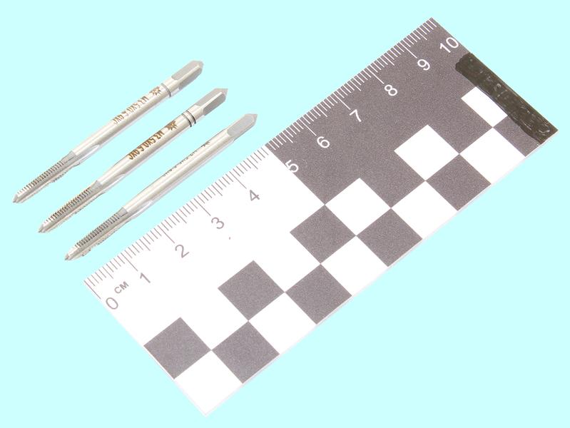 Метчик М 3,5 х 0,6 9ХС ручной, комплект из 3-х шт. "TLX"