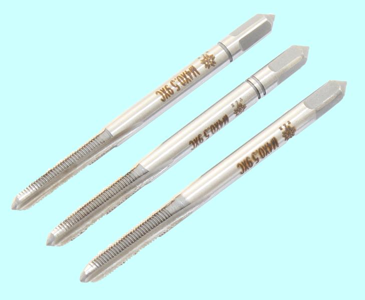 Метчик М 4,0 х 0,5 9ХС ручной, комплект из 3-х шт. "TLX"