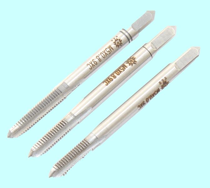 Метчик М 5,0 (0,8) 9ХС ручной, комплект из 3-х шт. "TLX"