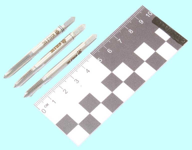 Метчик М 5,0 (0,8) 9ХС ручной, комплект из 3-х шт. "TLX"