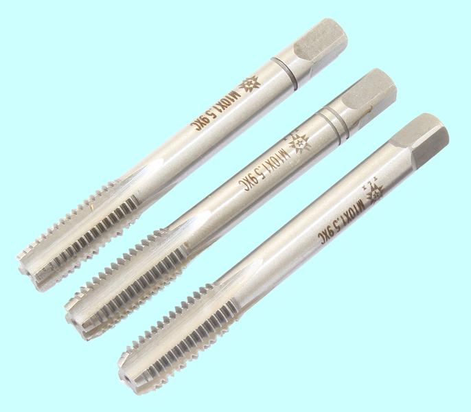 Метчик М10,0 (1,5) 9ХС ручной, комплект из 3-х шт. "TLX"