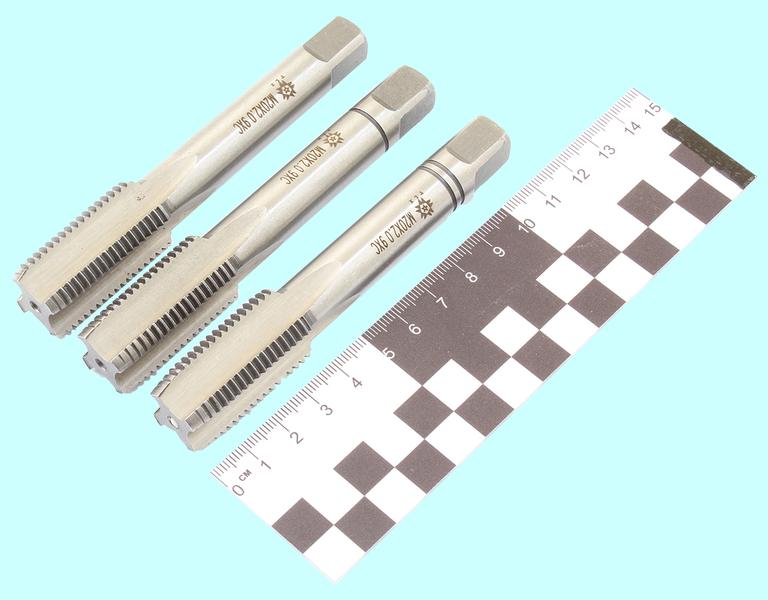 Метчик М20,0 х 2,0 9ХС ручной, комплект из 3-х шт. "TLX"