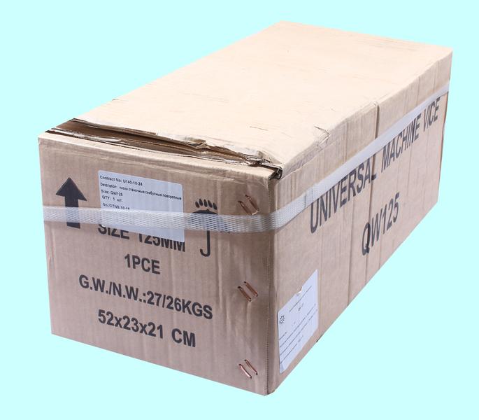 Тиски Станочные глобусные 125мм поворотные, ход 120мм наклон в 2-х плос-тях QW125 "TLX"