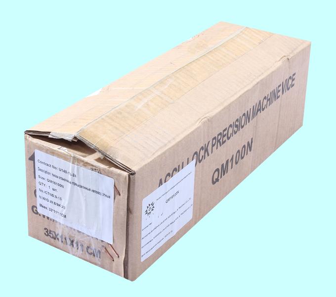 Тиски Станочные 100мм прецизионные неповоротные // и перпенд. 0,025/100 HRС50-60 QМ16100N "TLX"