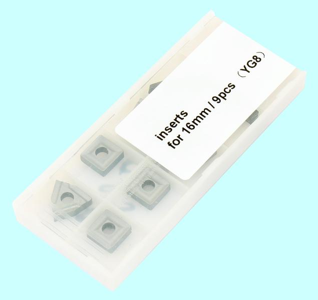 Набор сменных пластин из 9шт ВК8 для набора резцов 16х16мм "CNIC"