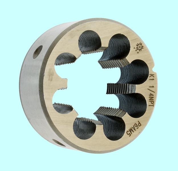 Плашка Коническая дюймовая   К  1 1/4"(NPT), 11 1/2 ниток/дюйм, dнар.75мм Р6АМ5 "TLX"