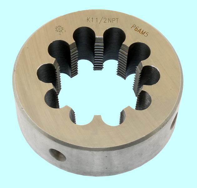 Плашка Коническая дюймовая   К  1 1/2"(NPT), 11 1/2 ниток/дюйм, dнар.90мм Р6АМ5 "TLX"